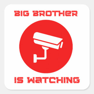 Big Brother is Watching  1984 ingsoc Square Sticker