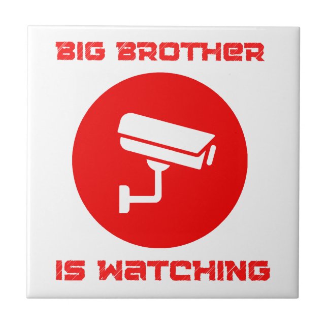 Big Brother is Watching  1984 ingsoc Tile (Front)