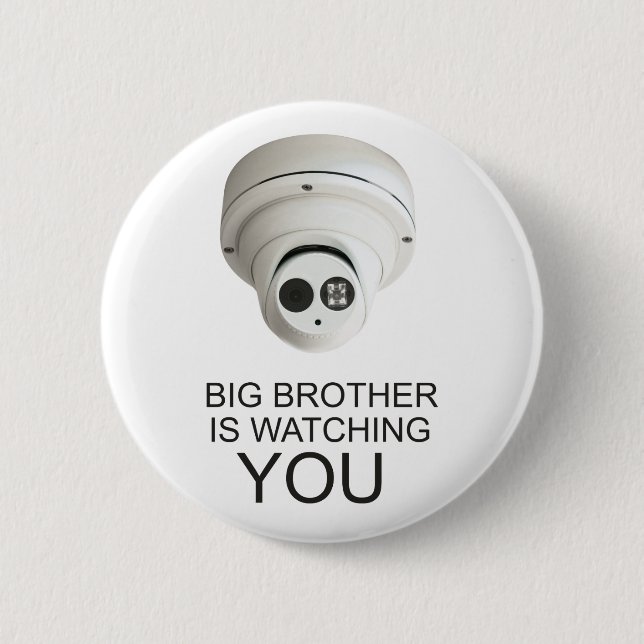 Big brother is watching you 2 inch round button (Front)