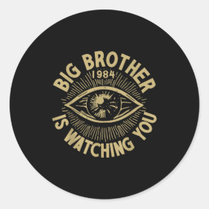 Big Brother Is Watching You Classic Round Sticker