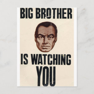 Big Brother Is Watching You Postcard