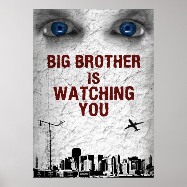 BIG BROTHER IS WATCHING YOU POSTER (Front)