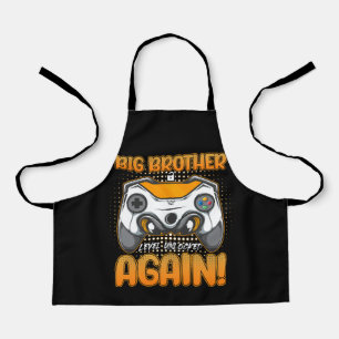 Big Brother Level Unlocked Again Boys Gaming Gamer Apron