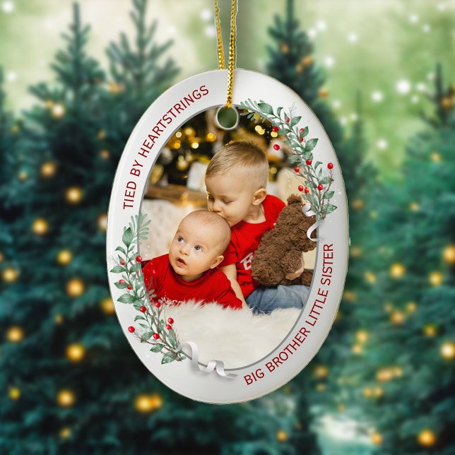 Big Brother Little Sister Classic Warm Quote  Ornament (Creator Uploaded)