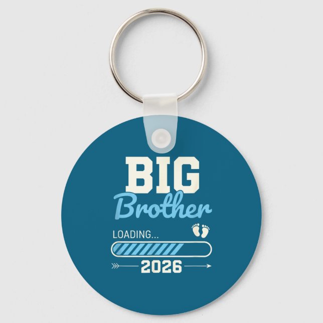 Big brother loading 2026 pregnancy announcement keychain (Front)