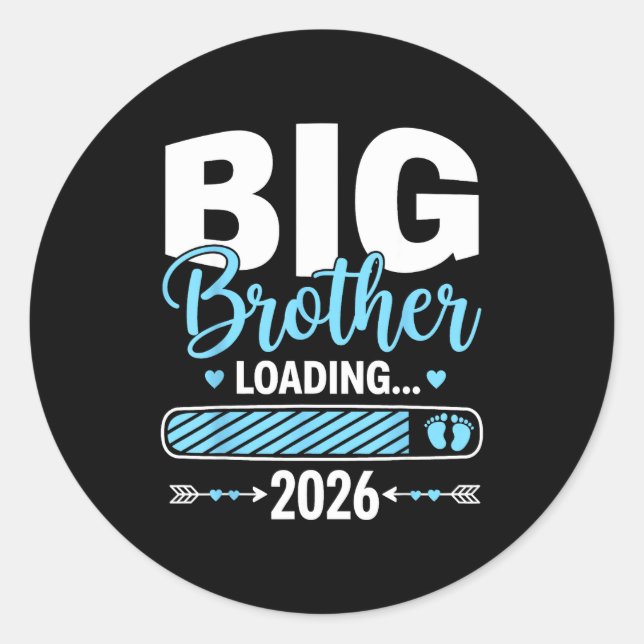 Big Brother Loading 2026 Promoted To Big Brother 2 Classic Round Sticker (Front)