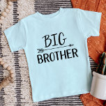 Big Brother | Matching Sibling Family<br><div class="desc">Custom printed apparel personalized with "Big Brother" graphic in trendy modern fonts with a boho arrow design. Perfect for a pregnancy announcement photo or a gift for older siblings when new baby arrives! Use the design tools to edit the colours or add your own text and photos to create a...</div>