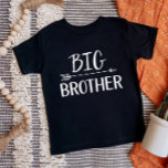 Big Brother | Matching Sibling Family T-Shirt<br><div class="desc">Custom printed apparel personalized with "Big Brother" graphic in trendy modern fonts with a boho arrow design. Perfect for a pregnancy announcement photo or a gift for older siblings when new baby arrives! Use the design tools to edit the colours or add your own text and photos to create a...</div>