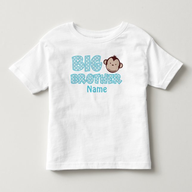 Big Brother Monkey Personalized Shirt (Front)