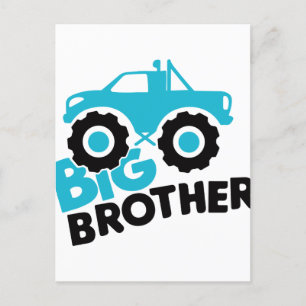 Big Brother Monster Truck Postcard