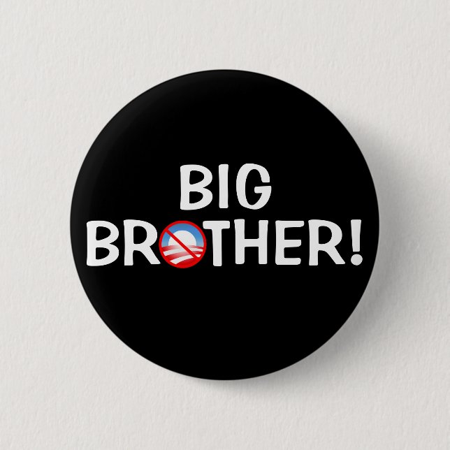 Big Brother! - Obama 2 Inch Round Button (Front)