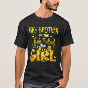 Big Brother Of The Bee Day Girl Sunflower Matching T-Shirt