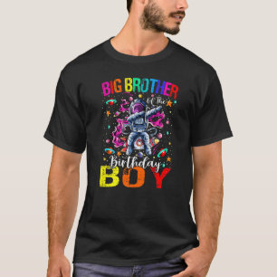 Big Brother Of The Birthday Boy Astronaut Boy Spac T-Shirt
