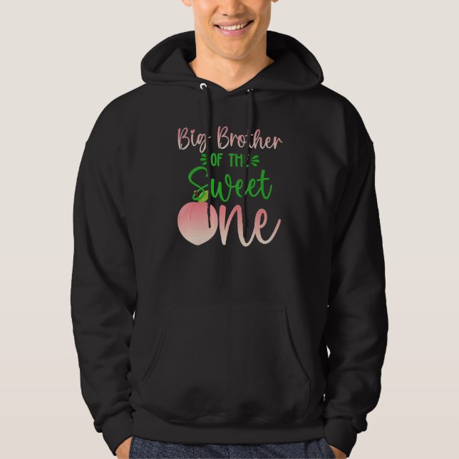 Big Brother Of The Birthday One Peach 1st Summer F Hoodie (Front)