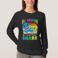 Big Brother Of The Birthday Shark Bro Matching Fam