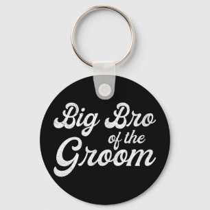 Big brother of the groom shirts for men boys keychain