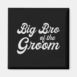Big brother of the groom shirts for men boys magnet