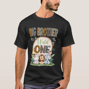 Big Brother Of The Wild One First Birthday Safari  T-Shirt