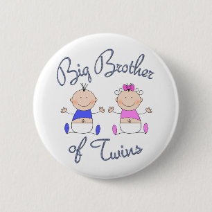 Big Brother of Twins 2 Inch Round Button