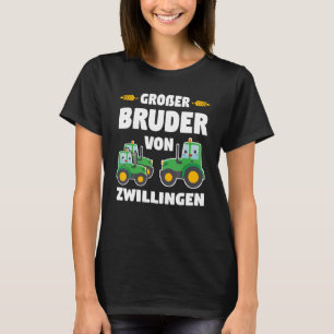 Big Brother Of Twins Tractor Bauer T-Shirt