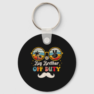 Big Brother Off Duty Sungles Beach Sunset Summer Keychain
