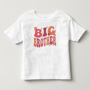 Big Brother Orange Groovy Fall Toddler T-shirt