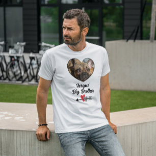 Big brother personalized dog photo T-Shirt
