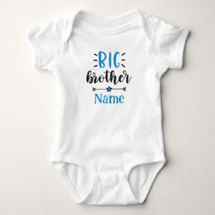 Big Brother Personalized Name Cute Baby Bodysuit