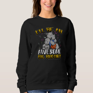 Big Brother Rhino Sibling Announcement Baby Reveal Sweatshirt