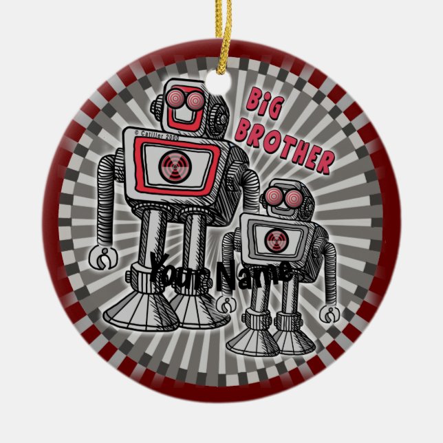 Big Brother Robot  ornament  (Front)