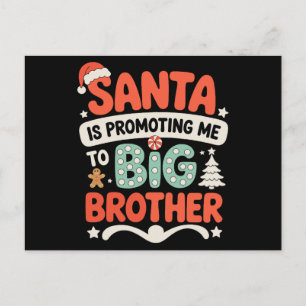 Big Brother Santa Hat Christmas Announcement Xmas