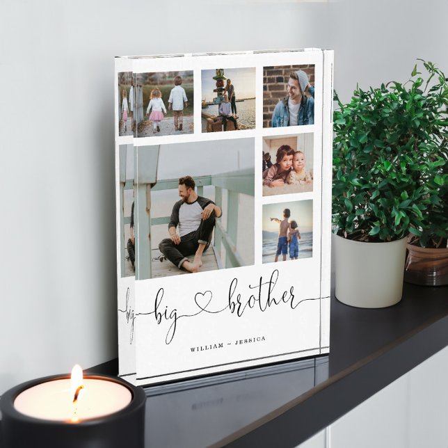 Big Brother Script Big Brother Gift Photo Collage Block (Big Brother Script Big Brother Gift Photo Collage)