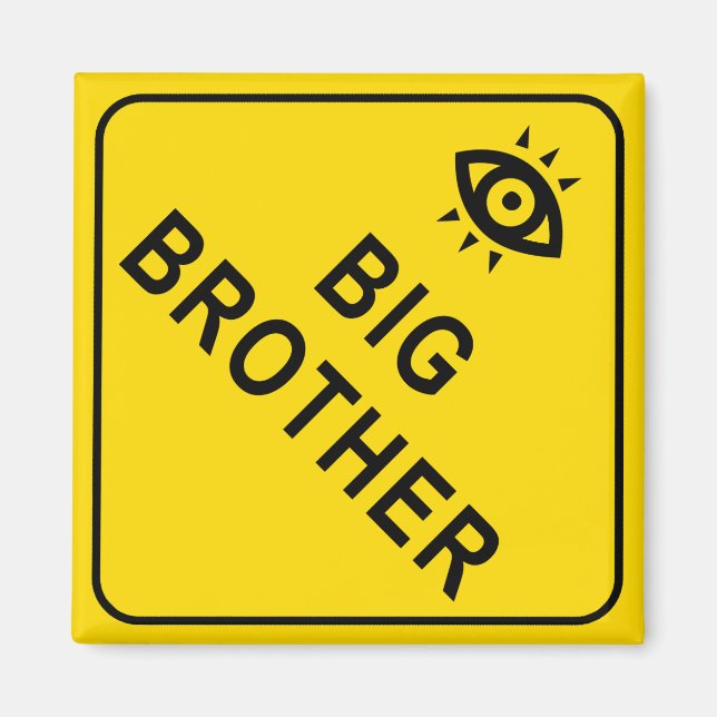Big Brother Square Magnet (Front)