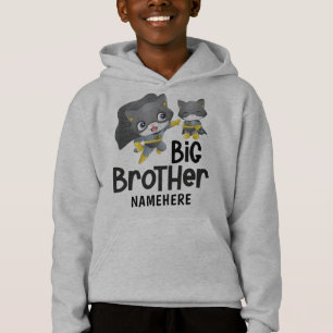 Big Brother Superhero Cat Illustration Custom