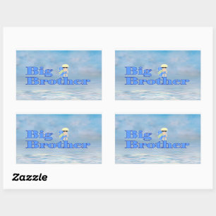 Big Brother Surfer Boy Sibling      Sticker