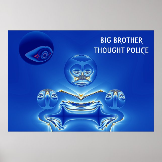 Big Brother Thought Police Poster (Front)