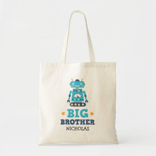 Big brother tote bag with retro robot
