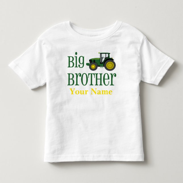 Big Brother Tractor Personalized T-shirt (Front)