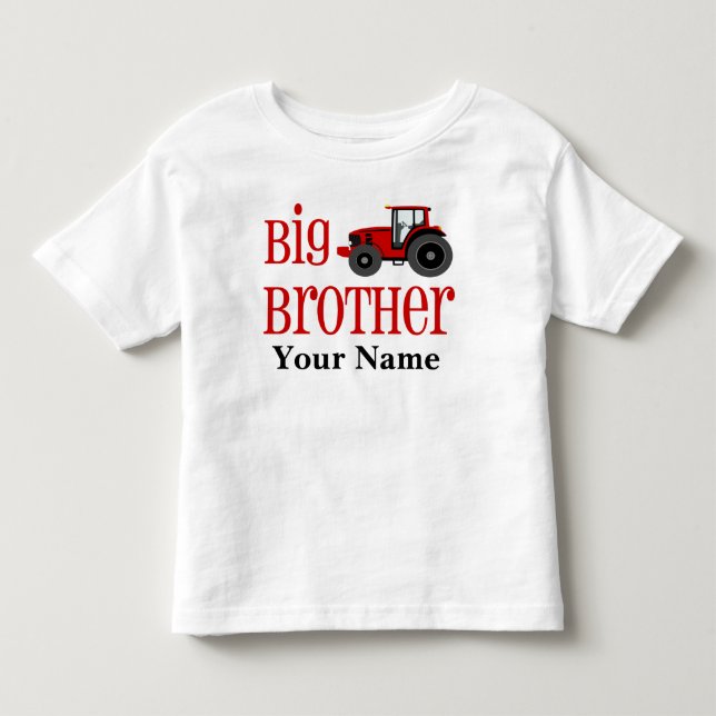 Big Brother Tractor Personalized T-shirt (Front)