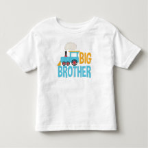 Big Brother Train Shirt cute announcement blue