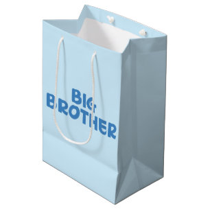 Big Brother Typography Modren Text  Medium Gift Bag