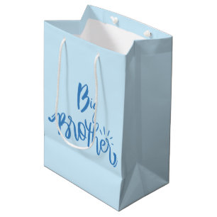 Big Brother Typography Modren Text Medium Gift Bag