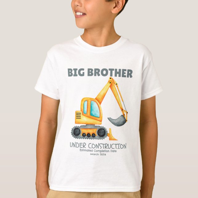 Big Brother Under Construction Estimated Date 2024 T-Shirt (Front)