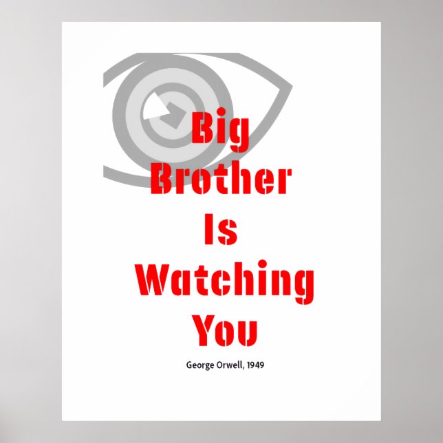 Big Brother Watch Poster — Minimal Type (Devant)