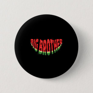 Big Brother Watermelon Summer Fruit Family Matchin 2 Inch Round Button