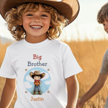 Big Brother Western Cowboy Personalized T-Shirt