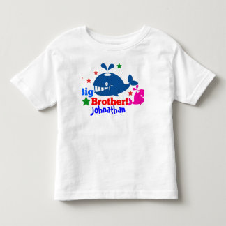 big brother whale tee shirt kids customized