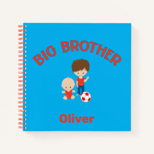 Big Brother with Baby Brother Personalized Notebook