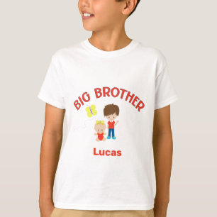 Big Brother with Baby Sister Personalized T-Shirt