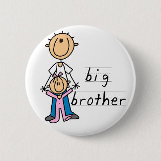 Big Brother with Baby Sister Tshirts and Gifts 2 Inch Round Button